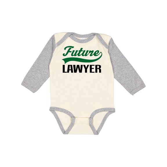 Inktastic Future Lawyer Boys or Girls Long Sleeve Baby Bodysuit