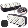 thumbnail image 4 of Lsque Bee Printed Big Capacity PU Leather Pencil Case Large Pencil Pouch Stationery Pen Bag Pencil Holder for Teen, 4 of 6