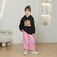thumbnail image 2 of lnmuld Cute Tops for Teens Girls Hooded Sweatshirt Capybara Print Casual Loose Fit Long Sleeve Top for Toddler Kids Soft Comfortable Autumn Winter Outfits Size:7-8 Years, 2 of 5