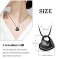 thumbnail image 2 of Constantlife Heart Cremation Jewelry for Ashes Holder Necklace for Ashes of Loved One Keepsake Urn Necklace Dad, 2 of 7
