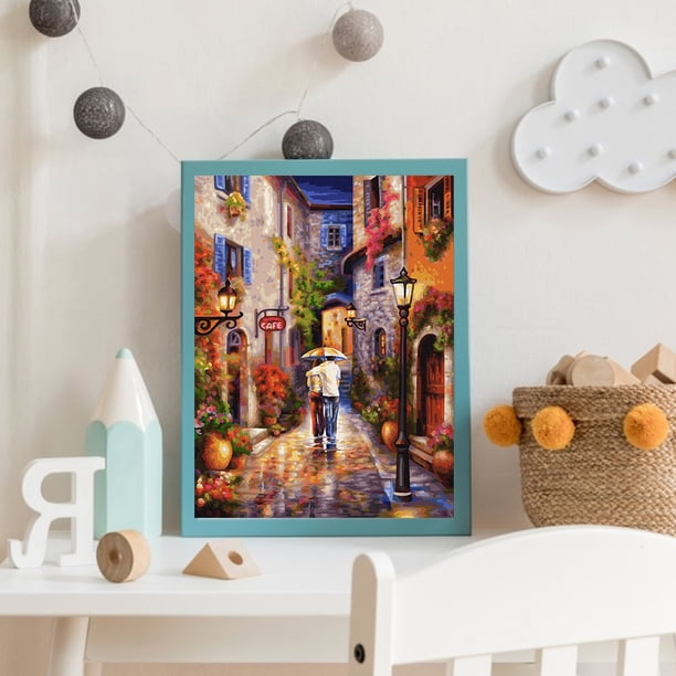 Hoonjiin Pintura Por Números Para Adultos – Lienzo 30x50cm De Azaleas, Kit De Óleo Con Acrílicos Y Pinceles, Arte DIY Sin Marco