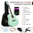 thumbnail image 5 of Best Choice Products 41in Full Size Beginner Acoustic Guitar Set with Case, Strap, Capo, Strings - SoCal Green, 5 of 10