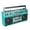 Teal, variant on Supersonic Retro Bluetooth Cassette/AM/FM/Shortwave Boom Box, SC-3201BT, Wood