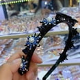 thumbnail image 2 of Women Girls Butterfly Flower Double Layer Twist Braid Headband Accessories B9O3, 2 of 9