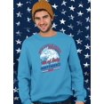 thumbnail image 2 of 4Th Of July Eagle Sweatshirt Men -Image by Shutterstock, Male 3X-Large, 2 of 4