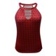 thumbnail image 3 of Playeras,Blusas y Tops,Ropa para Mujer Lindo camisetas sin mangas para las mujeres Camiseta sin mangas con cuello redondo y cuello redondo para mujer (Wine, XXL), 3 of 5