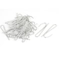 thumbnail image 1 of Uxcell 60mm Long Short Hook Shank Single Prong Pleat Curtain Drape Hooks 20 Pcs, 1 of 3
