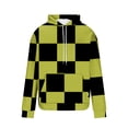 thumbnail image 5 of Men's Plaid Printed Hoodies Sweatshirt Loose Long Sleeve Hooded Printed Drawstring Sweatshirt With Pocket, 5 of 5