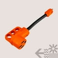 thumbnail image 3 of 50A to 15A RV Power Adapter Cord Plug [NEMA 14-50R Female to 5-15P Male] [Dogbone Style] [EZ Grip] [Max 1875W @125V] [ETL Approved] [LED Indicator] [10/3 STW Cord w/ Copper Wires] for Trailer Camper, 3 of 8
