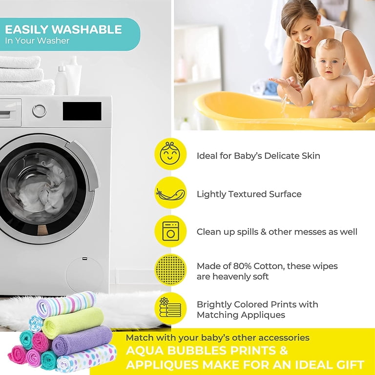 Spasilk Washcloth Wipes 2-Pack x 10-Count, Aqua photo 3