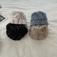 thumbnail image 3 of CoCopeaunts INS Japanese Lamb Wool Bucket Hat Irregular Stripes Warm Fisherman Hat Autumn and Winter Korean Fashion Plush Basin Gorros, 3 of 8