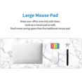 thumbnail image 6 of Marble White Mouse Pad Extended Large Gaming Mousepad XL Big Long Oversized Desk Mat Stitched Edges 31.5 X 11.8 Inch for Home Office, 6 of 6