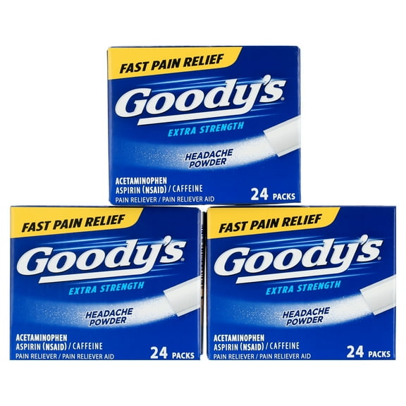 Goody's Extra Strength Headache Powders 24 ea Pack of 3