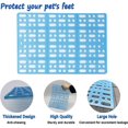 thumbnail image 5 of Hamiledyi 4 Pcs Rabbit Feet Pad Plastic Bunny Cage Floor Mat Foot Resting Hole Leak Water Nest Mat for Small Animal Hamster Rat Chinchilla Guinea Pig ,13.4"×9.8",Blue, 5 of 7