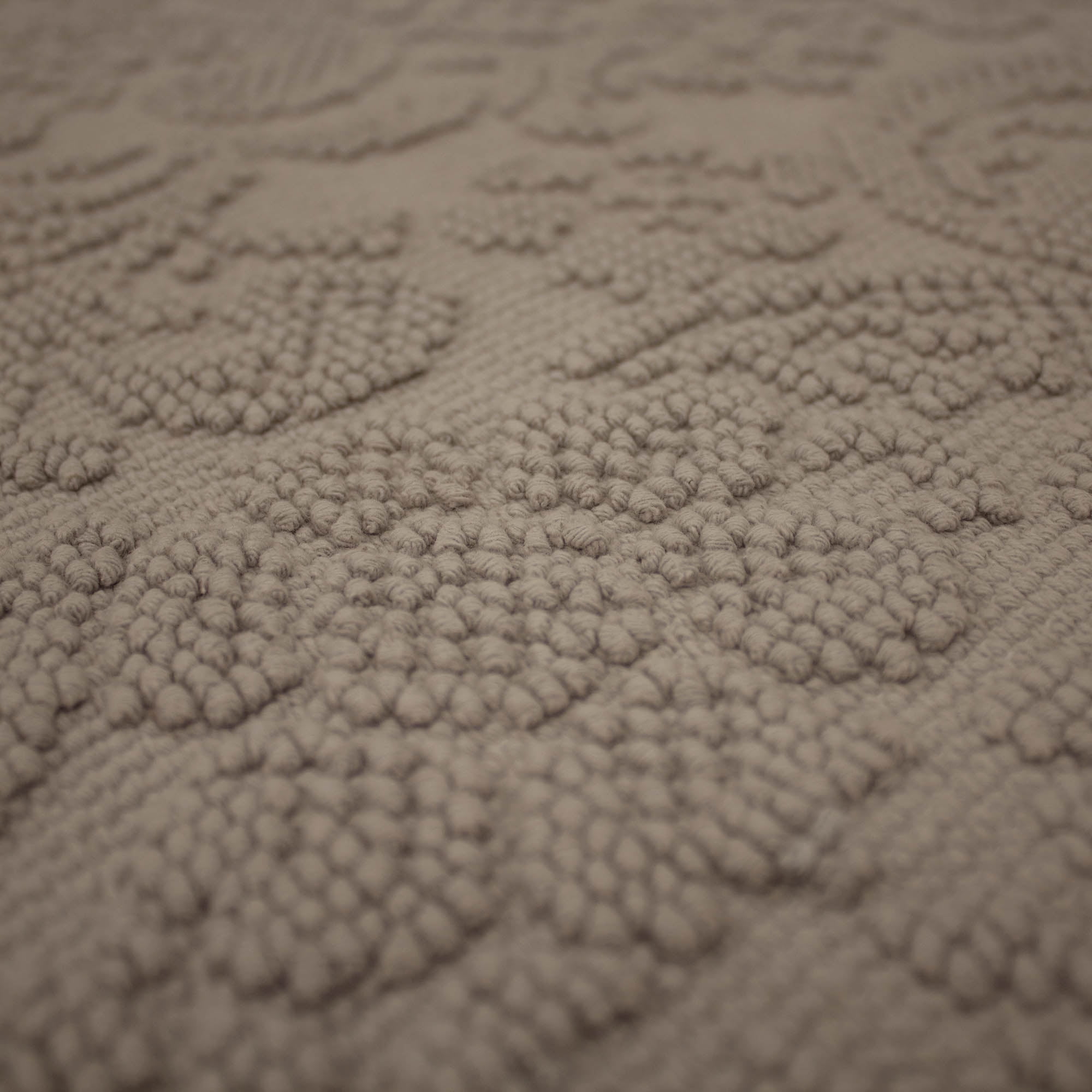 Jean Pierre Turkish Cotton Crochet 22x60 in. Bath Rug, Linen