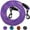 pink blue, variant on NANAHuang8 FT/10 FT Dog Tie Out/Check Cord, Heavy Duty Nylon Rope Training Leash, 3/8 Inch Thick Dog Tether for Indoor or Outdoor Walking, Camping, Hiking, Playing (3/8" x 8ft, Blue Black)