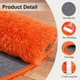thumbnail image 5 of ASPILLOW Fluffy Circular Rugs,6ft Orange Soft Fuzzy Plush Indoor Round Carpets for Bedroom Living Room Kids Room Nursery, 5 of 8