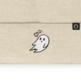 thumbnail image 2 of Dalix Heartly Ghost Embroidered Beanie Hat Knit Cap Cold Weather Womens in Beige, 2 of 5
