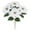 White1, variant on 13in Artificial Christmas Flowers Bouquet,Realistic Lifelike Holiday Floral Arrangement for Xmas Tree Decor, Silk Winter Flowers for Home Indoor Porch Patio Wedding Party Events Decoration