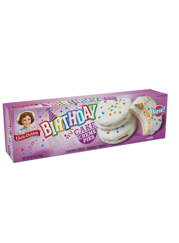 Little Debbie Family Pack Birthday Cake Creme Pies