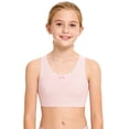 thumbnail image 4 of UQJfacai Teen Girls Seamless Sports Bra Tagless No Show Soft Breathable Light Training Bra with Padding Bras for Teens 11-15 Years, 4 of 7