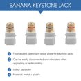 thumbnail image 3 of Speaker Post Snap-in Banana - White, 10Pcs, 3 of 9