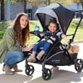 thumbnail image 5 of Open Box Sit N' Stand 5 in 1 Shopper Stroller w/Canopy & Basket, Modern Khaki, 5 of 11