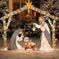 thumbnail image 3 of Outdoor Nativity Scene With Lights, Christmas Holy Family Yard Decoration, Christmas Outdoor Christmas Set, Easter Decoration, 3 of 5