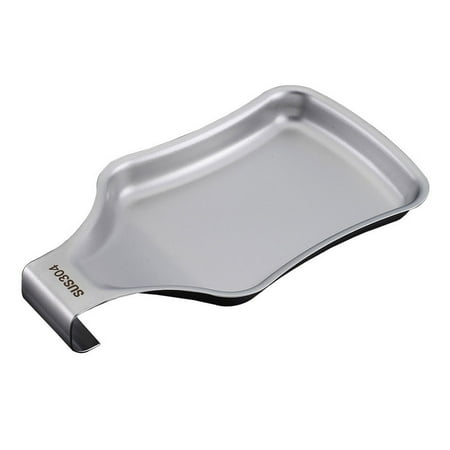

HOMEMAXS Kitchen Stainless Steel Spoon Rest Heat Resistant Ladle Holder Shovel Holder