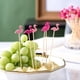 thumbnail image 5 of 100/50 piezas de brochetas de bambú desechables para fiestas hawaianas, con forma de flamenco, tortuga, hojas, bufé de frutas, palitos de bambú, decoración para fiestas tropicales hawaianas, 5 of 5