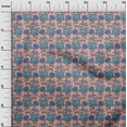 thumbnail image 2 of oneOone Cotton Silk Fabric Leaves & Floral Block Decor Fabric Printed BTY 42 Inch Wide, 2 of 4