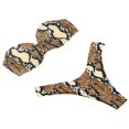 thumbnail image 3 of Women Summer Two-piece Bikini Set Push-up Padded Tube Top Triangle, 3 of 6