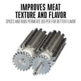 thumbnail image 3 of Weston Meat Tenderizer Tool & Heavy Duty Cuber, Quick and Easy Manual Operation For Cuts Up To 4.5” Wide x .75” Thick, Durable Aluminum Construction, Stainless Steel Blades, White, 3 of 8