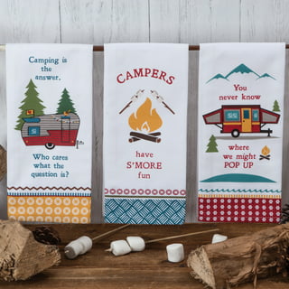 Happy Campers Salt and Pepper Shakers and Camping Kitchen Dish Towel Bundle  - Multi - Bed Bath & Beyond - 37518203