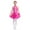 Hot Pink, variant on Kids Girls Shiny Rhinestone Halter Latin Jazz Tango Samba Dance Dress Ballroom Cha Cha Dance Dress Dancewear Burgundy 16
