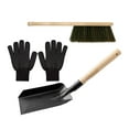 thumbnail image 4 of Juego de Herramientas para chimenea, recogedor de Metal con mango de madera, escoba para chimenea, pala de acero y cepillo para cenizas, accesorios, 4 of 8