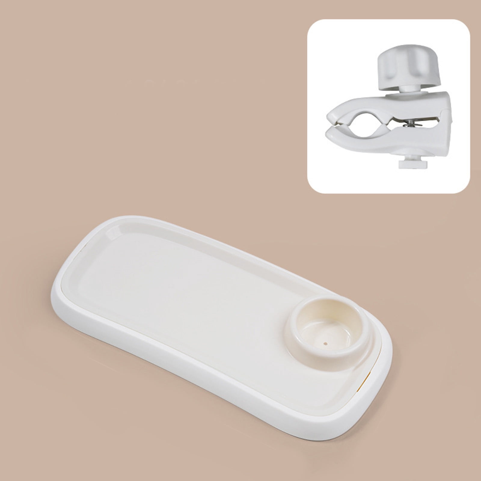 Universal Stroller Snack Tray Detachable Enlarged Stroller Cup Holder Tray Portable Clip On Stroller Snack Tray Attachment for Outdoor Indoor Easy To Clean Kitchenware Organizer Japanese Kitchenware