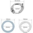 thumbnail image 2 of Stainless Steel Faucet Lock Nut Set with 31mm One Hole Connector, 2 of 5
