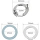 thumbnail image 2 of Kit de tuercas de fijación de grifo de acero inoxidable Dinheiro para evitar que los grifos de la cocina y el baño se aflojen, conector tipo tuerca de un solo orificio de 31 mm, 2 of 5