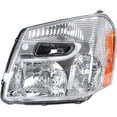 thumbnail image 2 of waltyotur GM2502254 Chrome Housing Driver Side Halogen Headlight Headlamp Assembly with Amber Corner Replacement for 2005 2006 2007 2008 2009 Equinox, 2 of 7