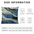thumbnail image 5 of PRATYUS   Navy Blue Throw Pillow Covers, Gold Teal Abstract Marble Throw Pillows Cover, Turquoise Modern Seasonal Pillowcases Decor Gifts for Bed Couch Sofa Living Room White, 5 of 5