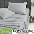 thumbnail image 5 of Lux Decor Collection Rayon from Bamboo Blend Queen Sheets Deep Pockets - 4 Piece Cooling Bed Sheets Set, Gray, 5 of 9