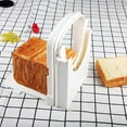 thumbnail image 5 of Lieonvis Bread Slicer Foldable Toast Slicer Tool Adjustable Toast Loaf Slicing Machine Plastic Bread Cutting Guide Tools for Homemade Bread Kitchen Baking Tool, 5 of 10