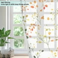 thumbnail image 4 of Yayeee Window Curtains Set of 2 for Living Room Light Filtering 63"x42", Small Floral Pattern, 4 of 7
