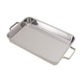 thumbnail image 3 of Bandeja para hornear pescado Colamx acero inoxidable resistente Plata M, 3 of 8
