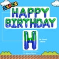 thumbnail image 2 of Guirnalda de Globos Aijoso Super Bros Feliz Cumpleaños, 2 of 7