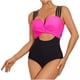 thumbnail image 2 of Traje de baño de una pieza para mujer, conjuntos de bikini para mujer, traje de baño calado a juego con el color para mujer, traje de baño para mujer, 2 of 6