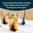 thumbnail image 3 of Libbey Ascent Black Ribbon Tumbler and Rocks Drinking Glasses Set of 16, Glass Drinking Glasses with Curvature, Versatile Glassware Set for Daily Use, 3 of 4