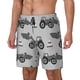 thumbnail image 1 of Balery Gray Tractor Bañador para hombre, shorts de playa de secado rápido con entrepierna y forro de compresión-X-Large, 1 of 6