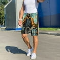 thumbnail image 6 of Qekee Skeleton Chef BBQ Scene Print Mens Pajama Shorts,Men's Lounge Pant ,Sleep Bottoms with Pockets & Drawstring,Sleep Shorts for Men-XX-Large, 6 of 6